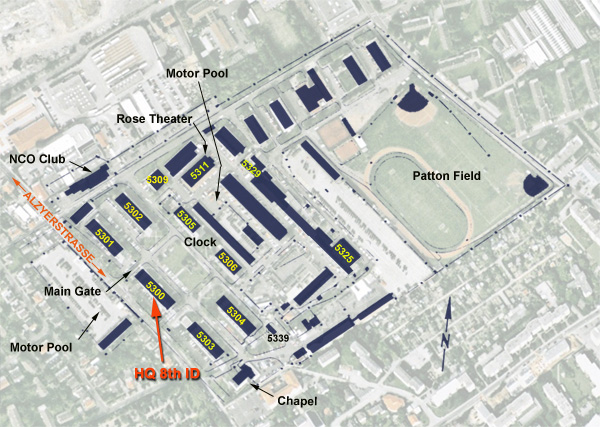 USAREUR Cities Bad Kreuznach   Rose Map And Sat 